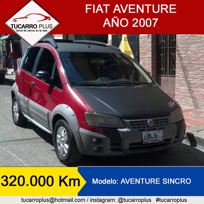 tucarroplus3's tweet photo. Vendo. FIAT AVENTURE
.
320.000 Km
.
En Cagua
.
Precio: Consulte.
.
#tucarroplus #ventacarro #aragua #carabobo #caracas #venezuela #maracay #valencia #cars #like #Sigueme #followme #vehiculos #instagram #carros #Toyota #chevrolet #ford #audi #Mitsubishi #felizJSabado #30Mar https://t.co/FZVY4XaMz1