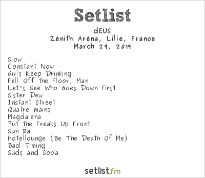 deusfr's tweet photo. Setlist @ Les Paradis Artificiels (29/03/2019) https://t.co/p6KbH0wMDk https://t.co/fvqQchWRpe