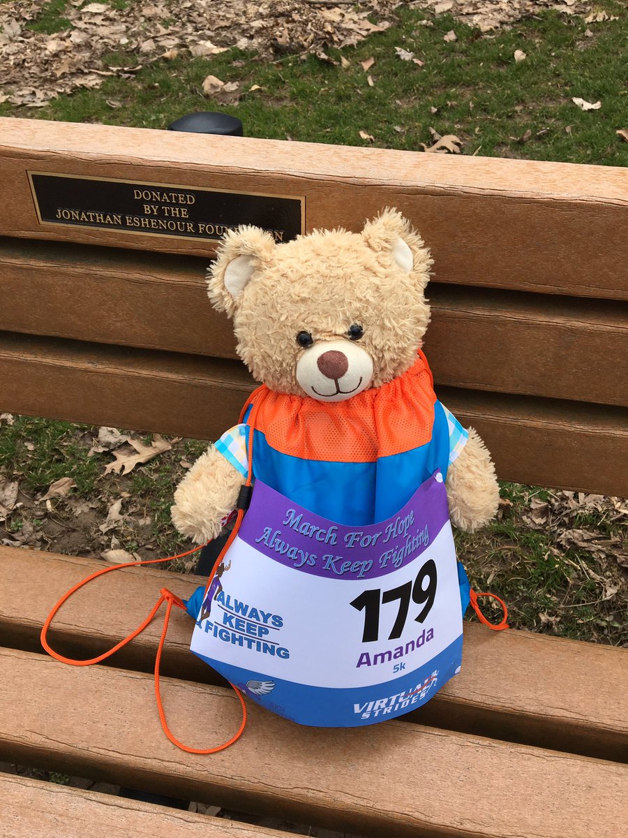 deanwbear79's tweet image. Halfway point! #virtualstrides #marchforhope #AlwaysKeepFighting