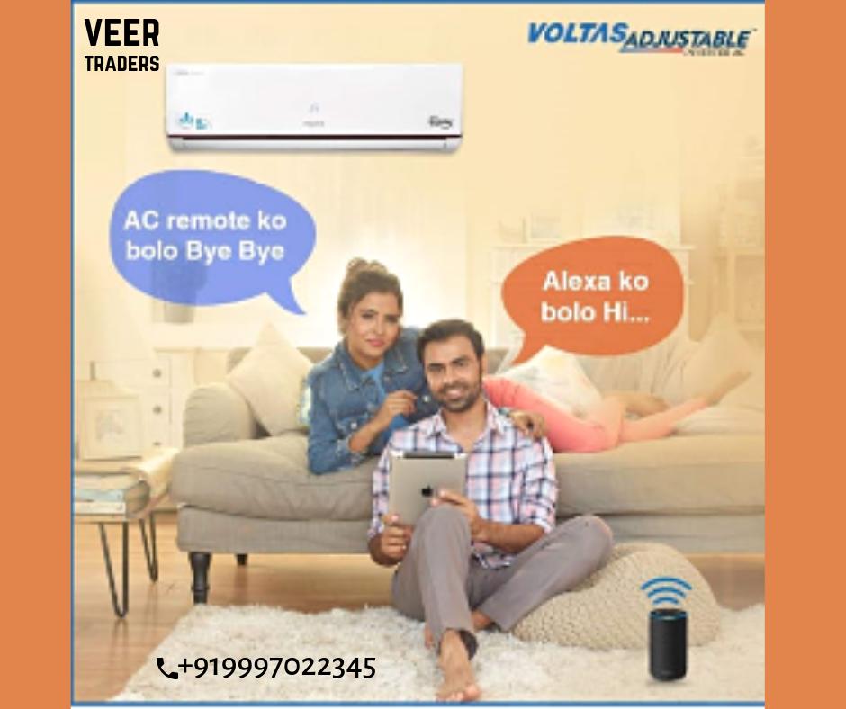 VeerTraders's tweet photo. The Future is here! Now command Alexa to switch on, switch off and charge the temperature of your #VoltasAllStarInverterAC and experience a whole new level of convenience #IndiasNo1ACBrand

Shop it from #VeerTraders. Book before 31st march and avail special discount! https://t.co/E5BgTldqJ9