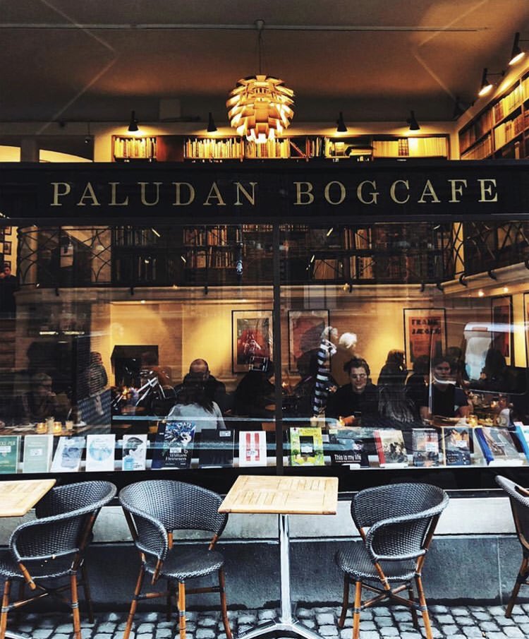 AllisonBTimmins's tweet photo. Would love to be #reading and #PaludenBogcafe in #Copenhagen this #SaturdayMorning. #books #writers #librarycafes https://t.co/9LwB774EVB
