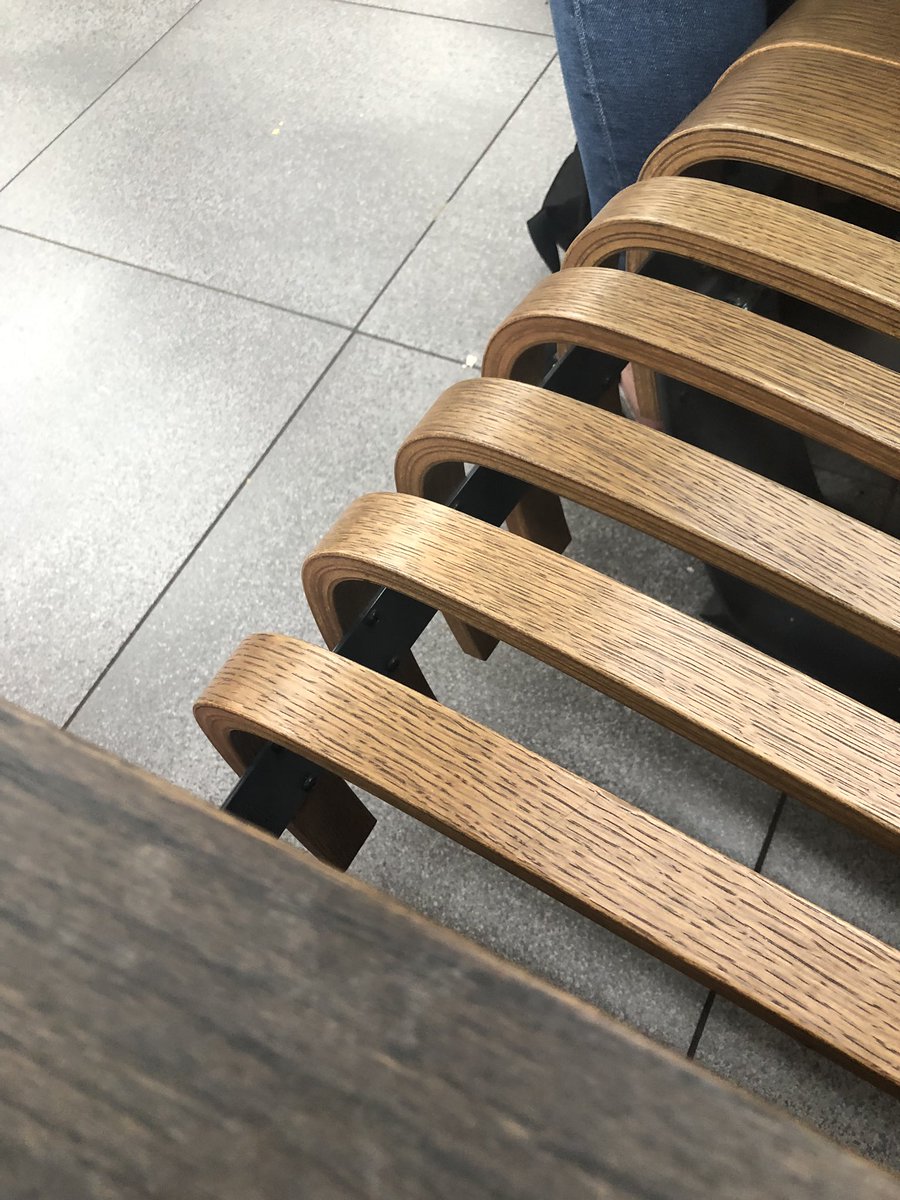 trisha460's tweet photo. You know when you don’t want to go home but you want to go home? That. And whoever designed the seats at Stanstead Airport didn’t legislate for bony bums! 😂 #sore #twohoursearly https://t.co/uLlv9kUm7i