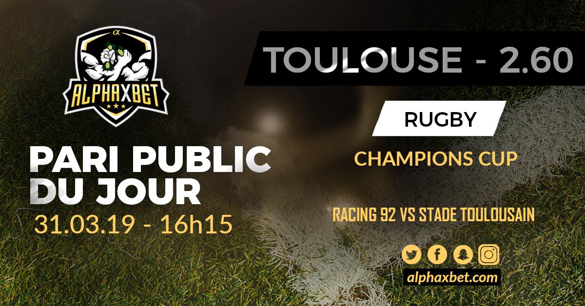 alphaxbet's tweet photo. 5 bets en ligne sur https://t.co/dAc4uwExVz pour le week-end 😍
Voici le prono public : @StadeToulousain à 2.60 en #ChampionsCup ⚫🔴
Mise : 10% bankroll.
#alphaxbet #TeamParieur #RM92ST https://t.co/MgzO2E0qIF