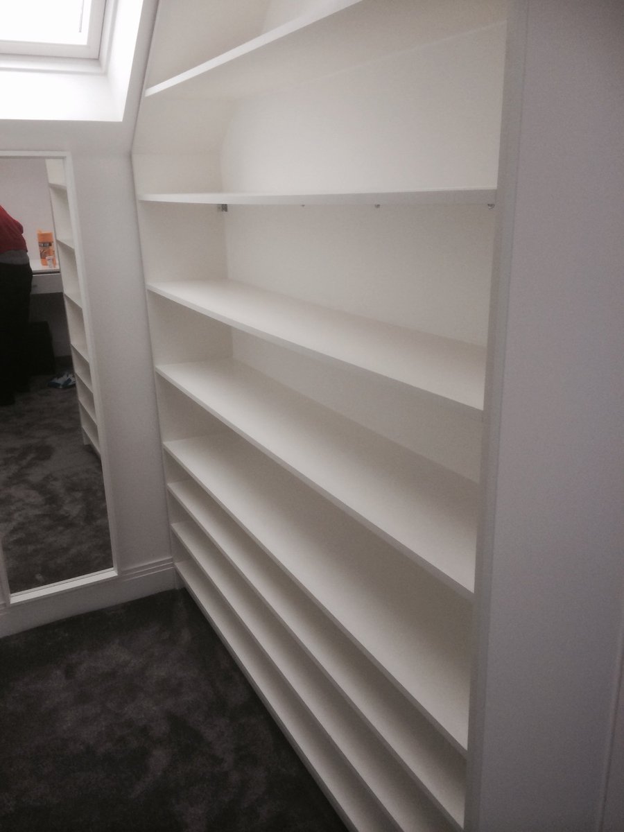 anne_wright54's tweet photo. Purpose built shelves for 250 + shoes. Fitted recently by Anne Wright https://t.co/dcLSiUnXbi