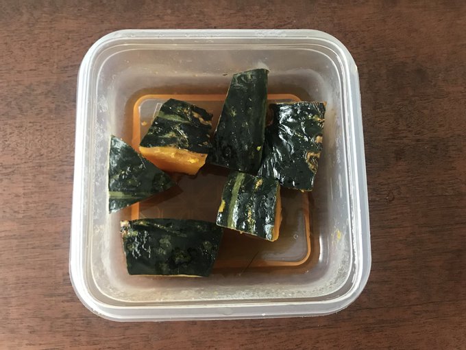 もうお鍋には戻れない レンジで一発 簡単美味な かぼちゃの煮物 と