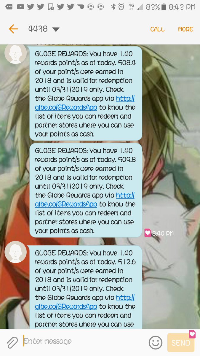 spammysaurus's tweet photo. @talk2GLOBE lokohan? Pataas ng pataas ung points na ma-forfeit kahit ung ibang load 2019 na. https://t.co/CstRzsdUOn