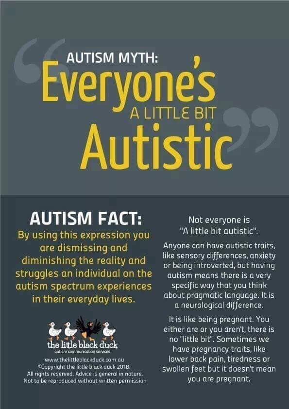 A_CSupport's tweet photo. To say everyone is a little autism, a little OCD, a little depressed negates and minimizes those who actually have those diagnosis and live with it day to day. You may have traits but that doesn’t mean you are. #autism #DDAwareness19 https://t.co/DdMhhYv9M7