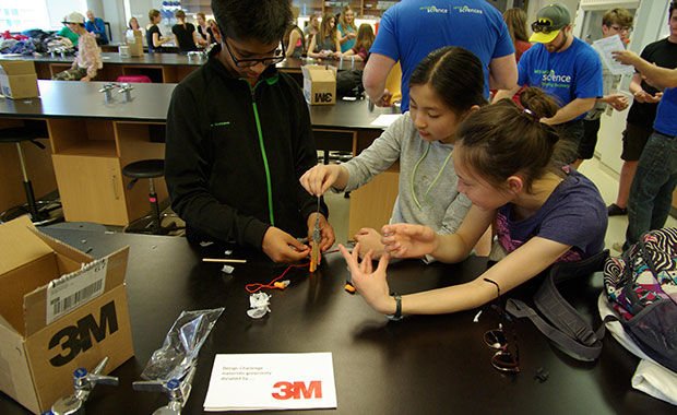 LetsTalkScience's tweet photo. “Meaningful STEM engagement helps young people become analytical, creative, curious and critical thinkers who are able to make connections,” explains our President @BMSchmidt. “That’s an asset to every job.” https://t.co/gMKzDI8847 #NEM2019 @3MCanada https://t.co/BS36utzhbB