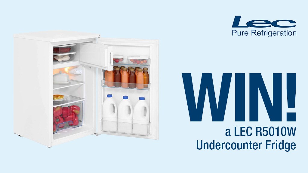 HughesDirect's tweet photo. Be sure to enter our latest competition to #WIN a @Lec_Fridges R5010W Undercounter Fridge!
Simply follow us @HughesDirect &amp; RT 🍀🎁
Ends 03/04/19, Ts&amp;Cs apply - https://t.co/CnneDWTnDR https://t.co/k918UKqeCT