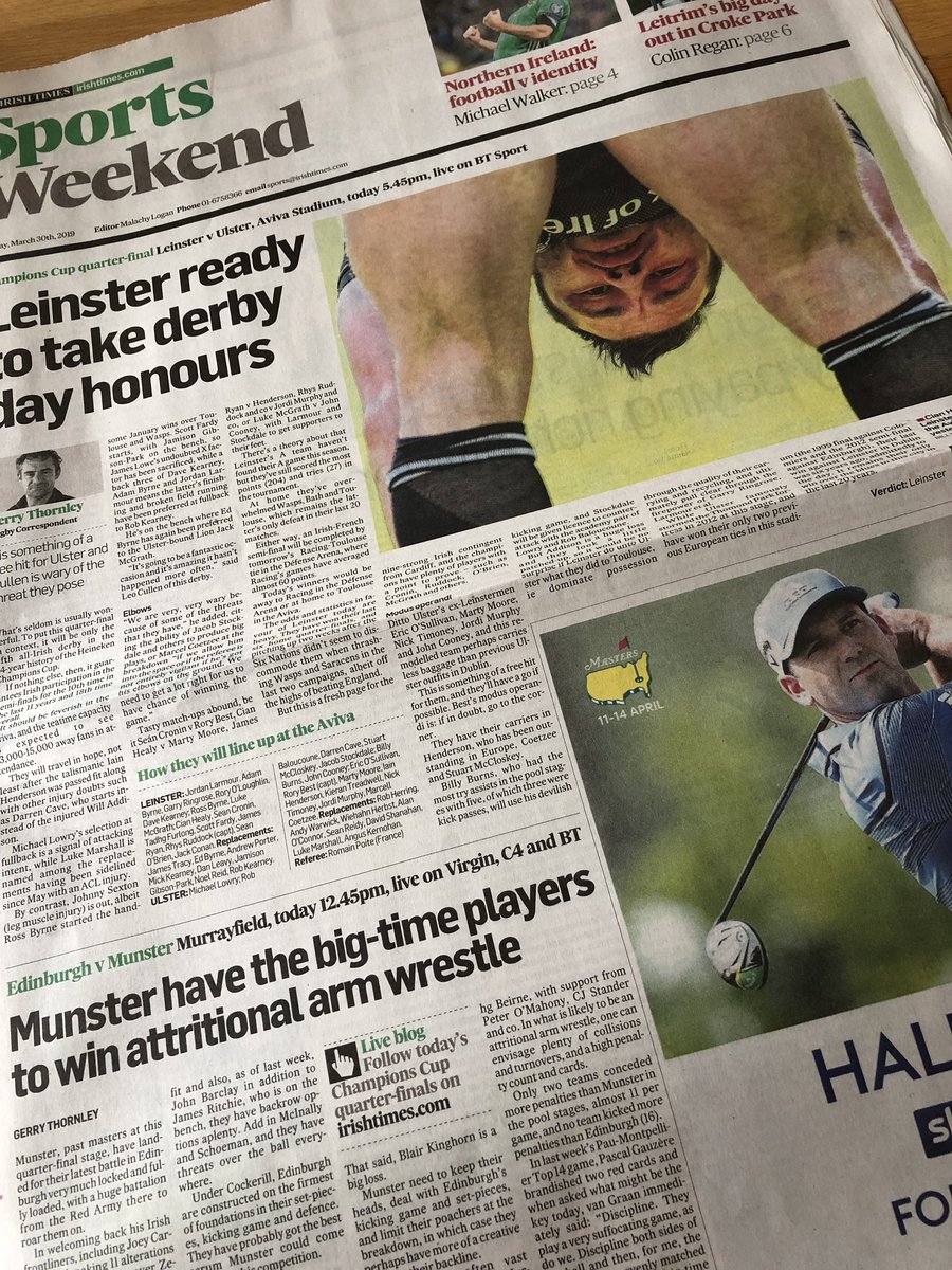 Not a single woman in this week’s  @IrishTimes Sports Weekend. Finding it hard to find any women’s sports in it at all! Question: is sport only for men?