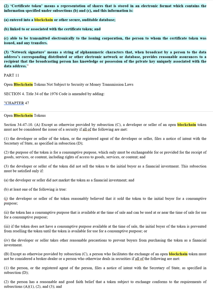 propelforward's tweet photo. #SouthCarolina HB 4351, the "SOUTH CAROLINA #BLOCKCHAIN INDUSTRY EMPOWERMENT ACT OF 2019" is the friendliest batch of pro-#virtualcurrency laws in a single incredibly long title (seriously, check that out): seeks to "ESTABLISH THIS STATE AS AN INCUBATOR FOR TECH INDUSTRIES 1/4 https://t.co/0STX79HMEJ