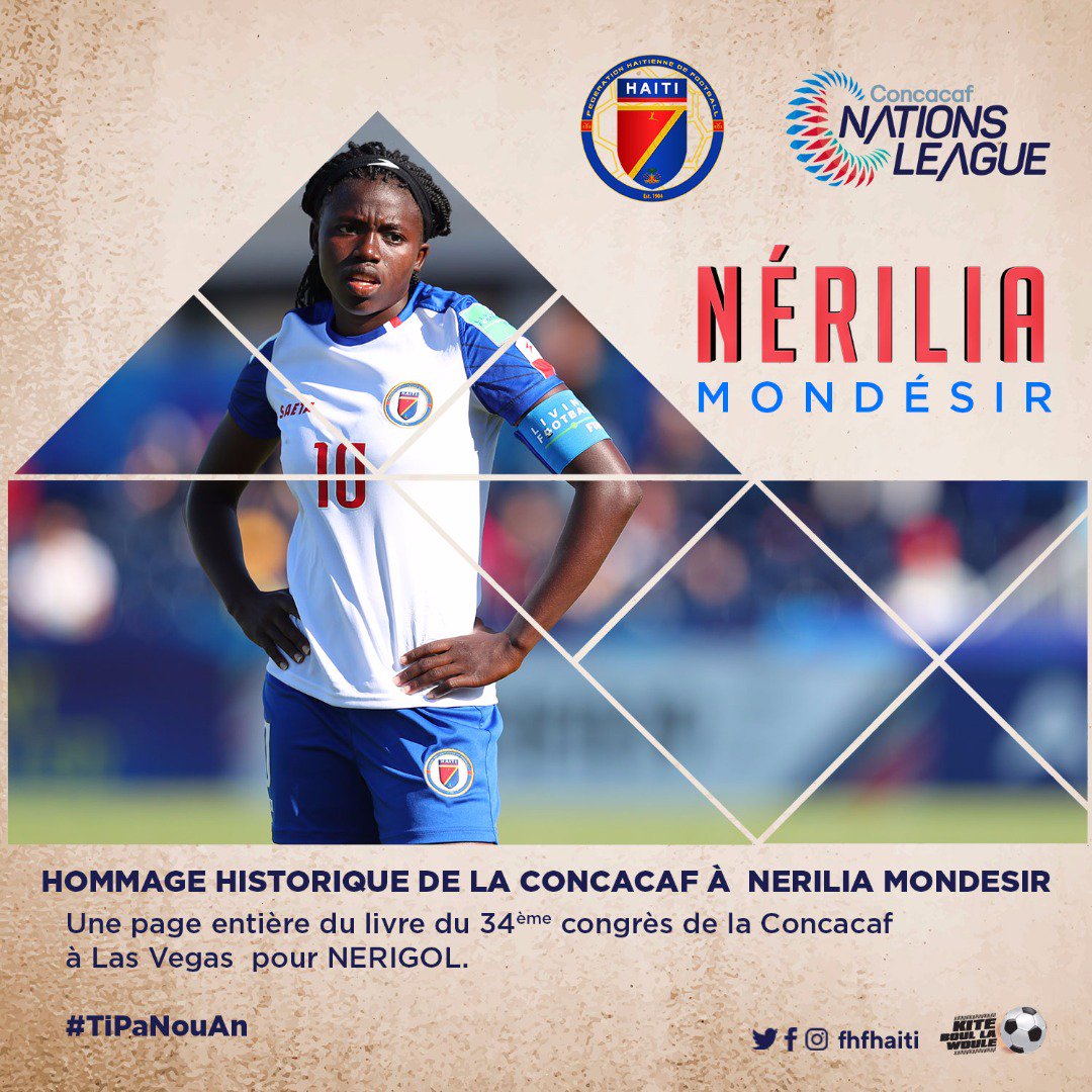 fhfhaiti's tweet photo. Nap Felisite Nerilia ki gen yon PAJ pou li nan LIV 34e CONGRÈS de la CONCACAF la👏🏽 #NERIGOL #PlisSIKSÈ #TiPanouAn #FHF2019 #yonLòtNIVOFOUTBÒL #KiteBoullaWoule⚽🇭🇹 @nerigolhaiti https://t.co/G6iEZ57WeC