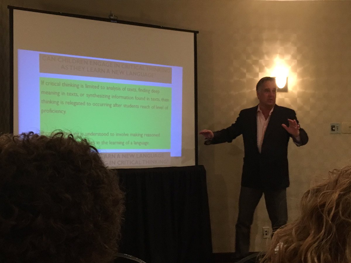 LLDoell's tweet photo. So excited to hear Garfield Gini-Newman's talk "Language Learning IS Critical Thinking"! #OMLTA2019 #criticalthinking https://t.co/eyQAuf4tzP