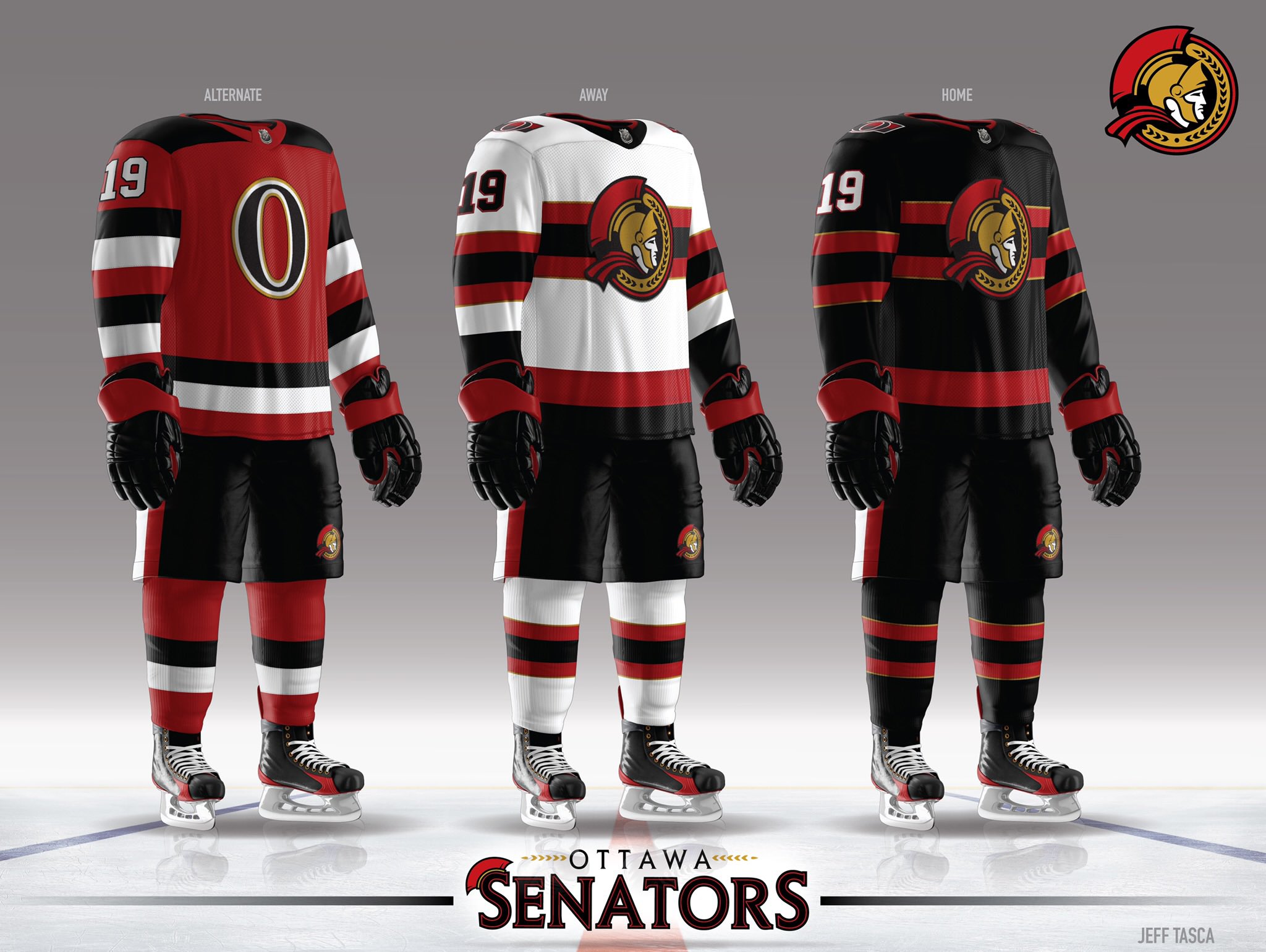 Every (I Think) game worn Ottawa Senators jersey 1992-Present. : r