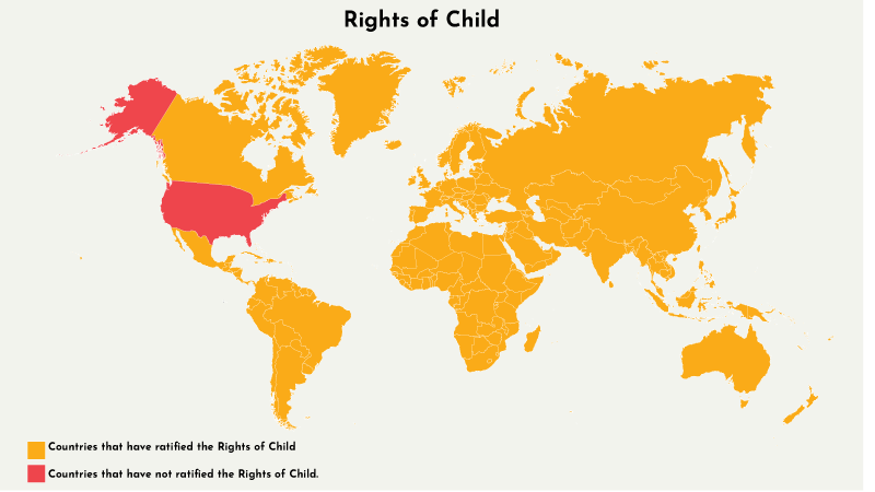 Every country has ratified the UN treaty recognizing the rights of child.Every country but one...