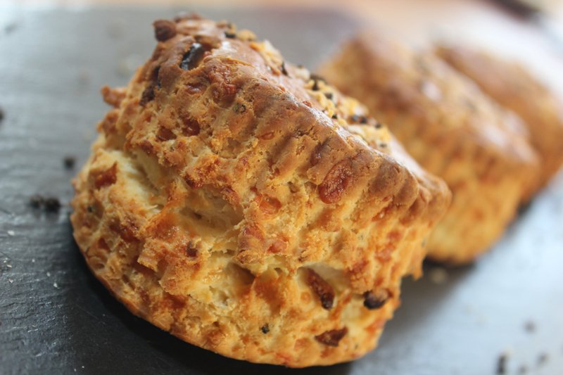 These beauties got sliced in half, slathered with chilli jam and topped with crispy bacon. Ooft!