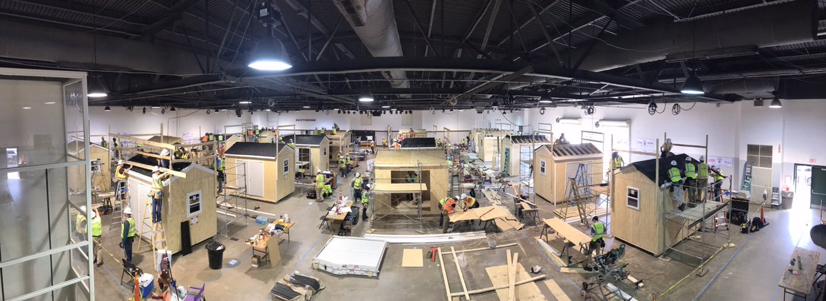 WCPSSSHED's tweet image. Day 3 is well underway. It’s an exciting day as our team partners join in all the fun and get to work on the sheds too!  Come by and see all the activity. #SHED2019 #2019SHED @WCPSS @WRAL @ABC11_WTVD @WNCN @success_nc