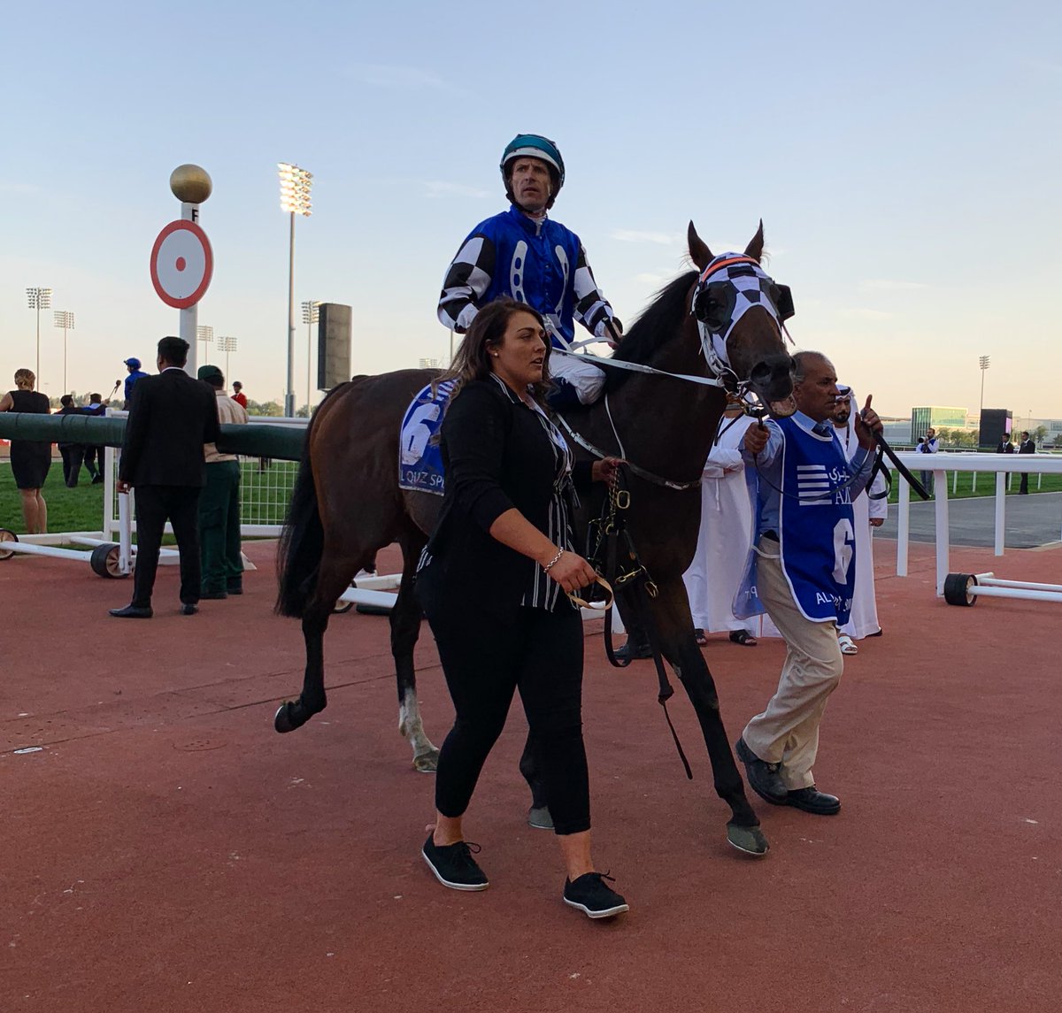 AndrewNJHawkins's tweet photo. The three Australian sprinters were headed by Viddora in fourth. Brave Smash finished midfield, Illustrious Lad near the rear. Next year for the Australians in the Al Quoz Sprint! @SkyRacingAU #DWCnotes #dwc19 #horseracing https://t.co/Y6j3cwBMCT