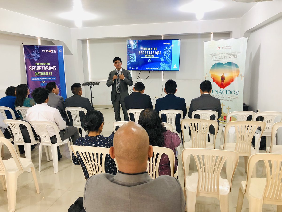 Pr. <a href="/PrJhefersonRive/">Pr.Jheferson Rivera</a> dando la Bienvenida a todos los secretarios de  Iglesia del #APCE