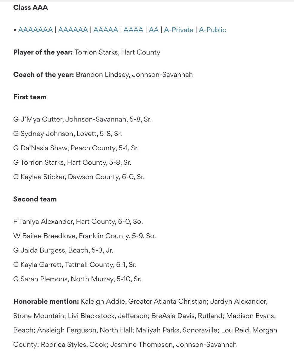 Congrats to J’Mya K. Cutter for being selected All-State First team !