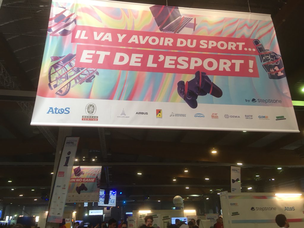 esquiroumartine's tweet photo. #StepstoneDigitalChallenge #epoka #atos #generali #engie #ratp Challenge anime autour du #sport et de l’#é-sport pour une rencontre inédite entre 2000 étudiants et de grandes entreprises ce samedi à l’Event-Center de la #villette https://t.co/huwkQJm6nE