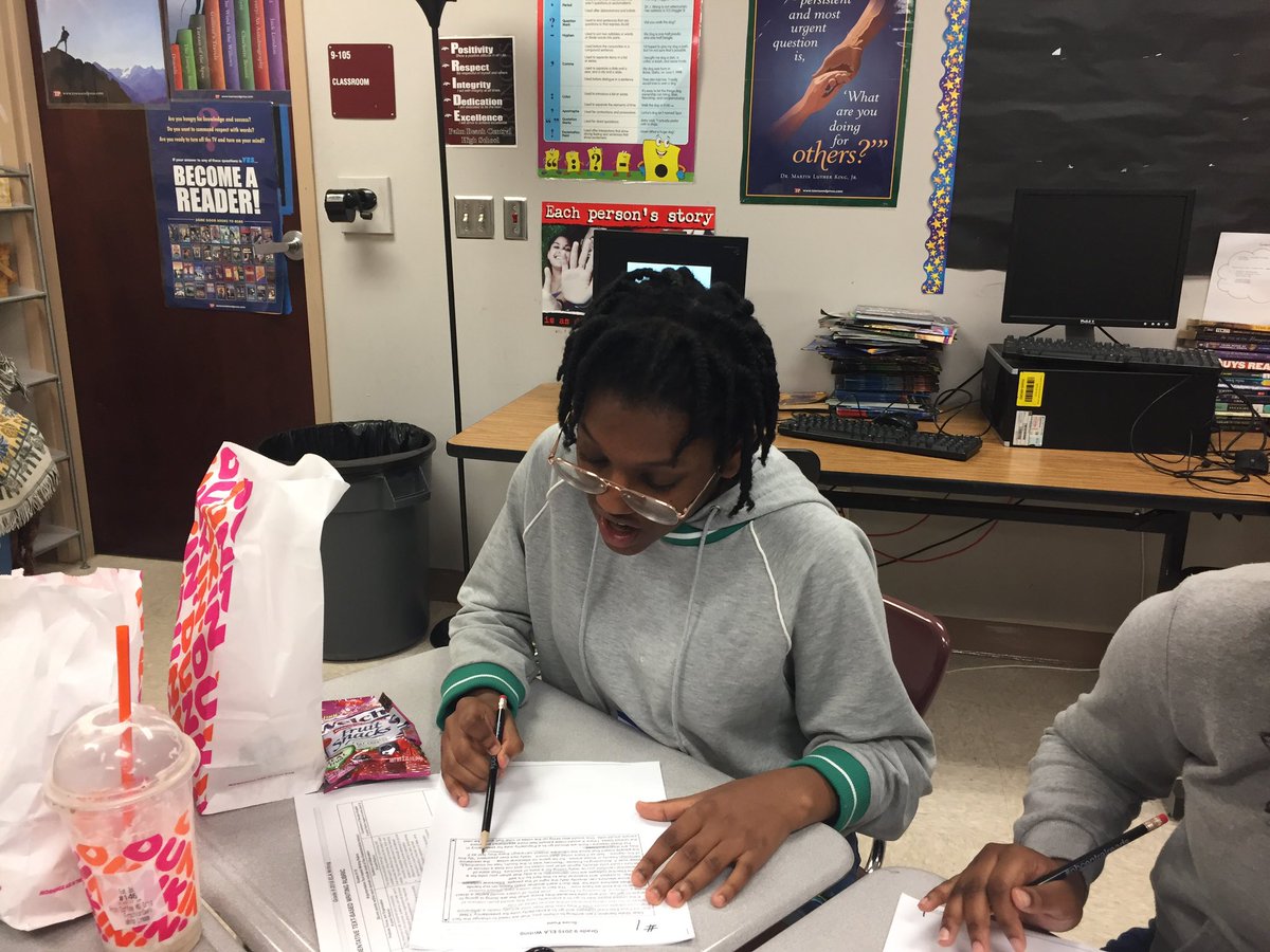 tgilmor13's tweet photo. Reading Success Academy off to a great start! Focused on ELA writing. Bring on the FSA! @PBCHS_Broncos #pbcentralreads #FSAWriting https://t.co/ZLbZZggD3A