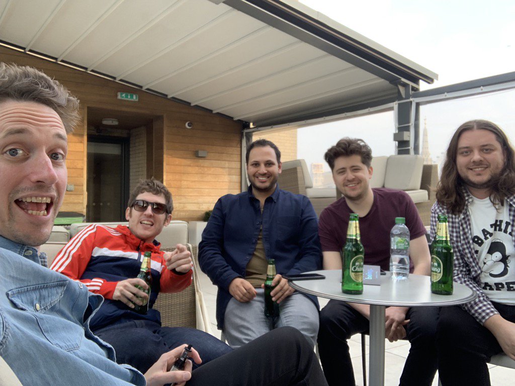 elisjames's tweet photo. Robins &amp; James &amp; Joshi &amp; Attewell &amp; Glossop. Over and out x https://t.co/NixtPdg6ZX