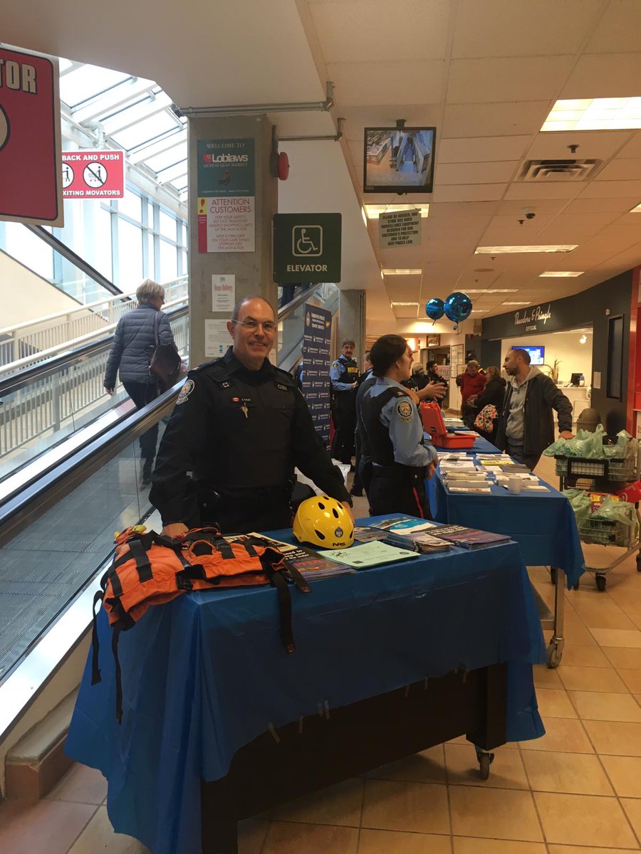 Marine Auxiliary Unit at Loblaws on Queens Quay East for a Road Safety &amp; Boating Awareness Event! Stop on by and say hello.
