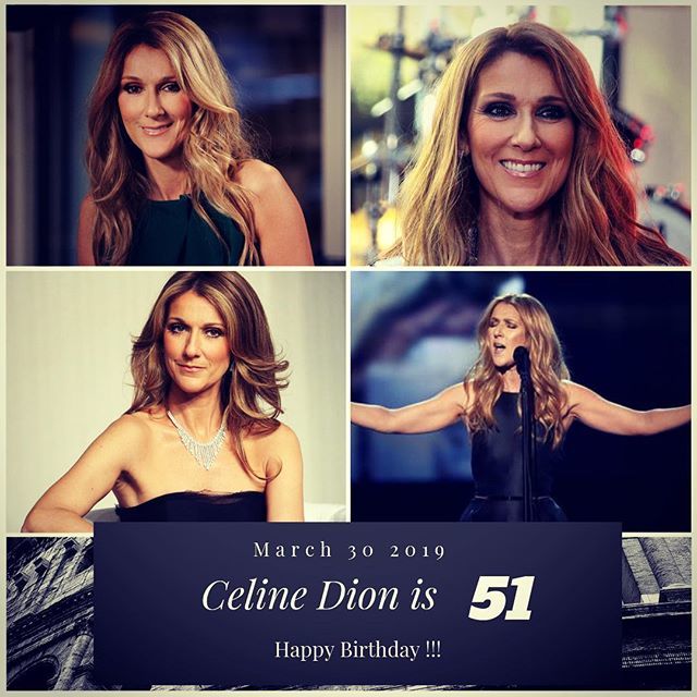 Singer Celine Dion turns 51 today !!!       to wish her a happy Birthday !!!  