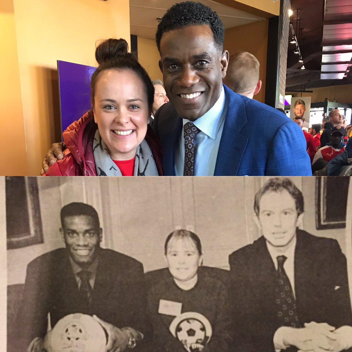 1CharlotteOwen's tweet photo. Tony didn’t get the memo about the reunion... @The2RobbiesNBC @NBCSportsSoccer #nbcfanfest #boston #britsabroad https://t.co/ogty1GNtsC