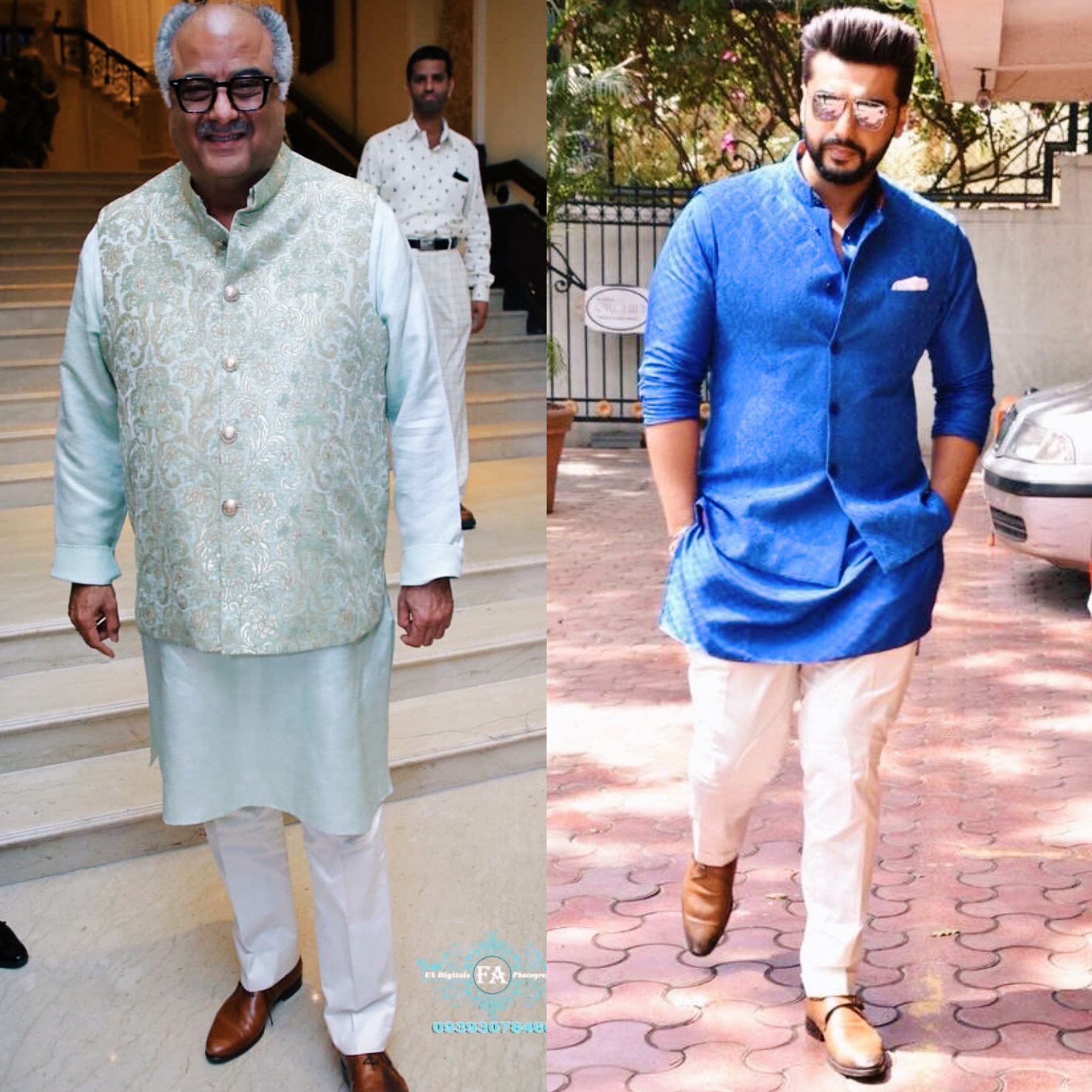 Arjun Kapoor FC USA on X: And this is how father u0026amp; son rock the kurta  + vest with boots combo like a boss! 👌🏼😎 #DesiSwag #BadeMiyanChoteMiyan  @BoneyKapoor @arjunk26 💥 https://t.co/z5wtOG5uF2 /