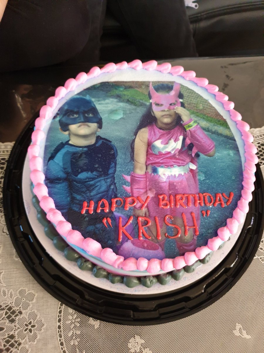 #HappyBirthdayKrish  #EdiblePictureCake #Batman #MySweethearts ❤