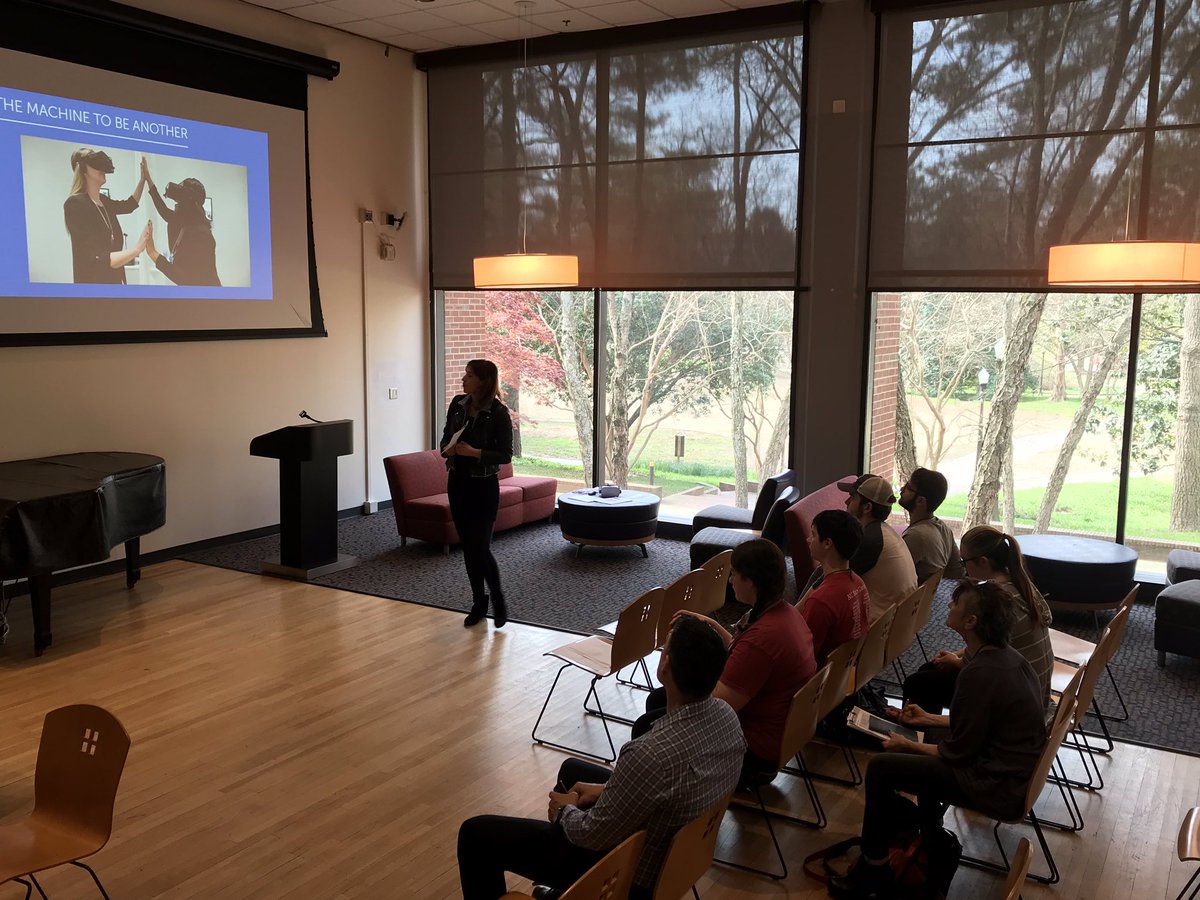 CRDM_Symposium's tweet photo. Alexandra Ivanovitch kicking off her workshop: Using VR Cooperative Games to Build Collaboration Skills. #DialogAsSocialAction https://t.co/hlhonQX4TU