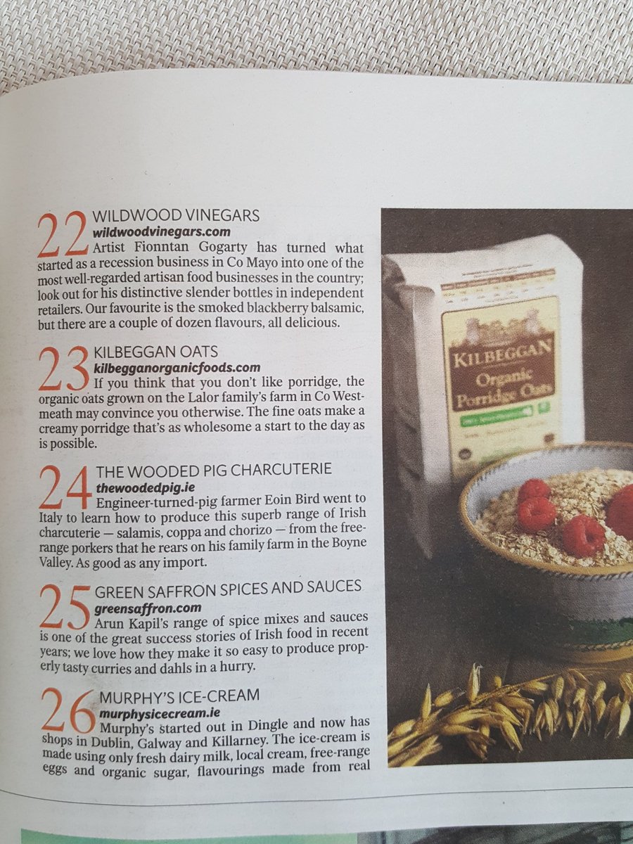 Kilbeggan Organic (@kilbegganfoods) on Twitter photo Delighted to be featured in the <a href="/IndoWeekend/">Weekend Magazine</a> 30 Best Irish Food products list. Amongst great company! Delighted to be featured in the <a href="/IndoWeekend/">Weekend Magazine</a> 30 Best Irish Food products list. Amongst great company!