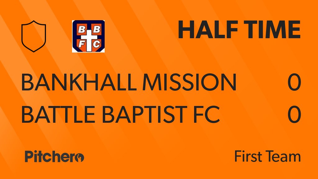 BattleTownFC's tweet photo. HALF TIME: Bankhall mission 0 - 0 Battle Baptist FC
#BANBAT #Pitchero
https://t.co/T34q2NmQcz https://t.co/Q7fCvcTCrM