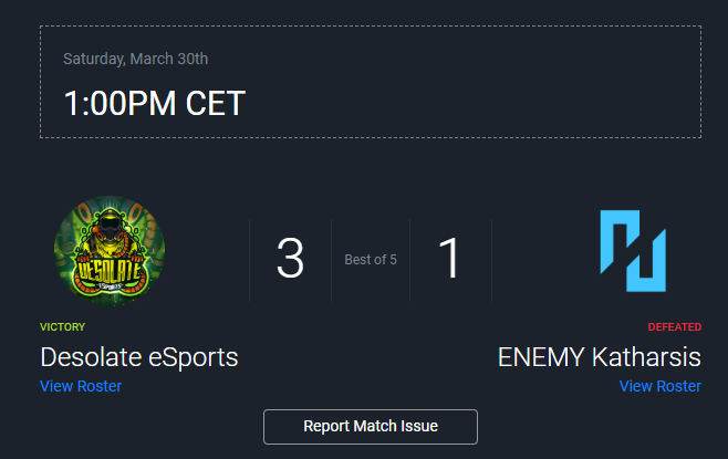 Gg wp! Tomorrow we will be facing the ex-roster of @OrglessOW, now @WindandRaingg.

Our whole team is very hyped! Will be streamed on twitch.tv/overwatchconte…