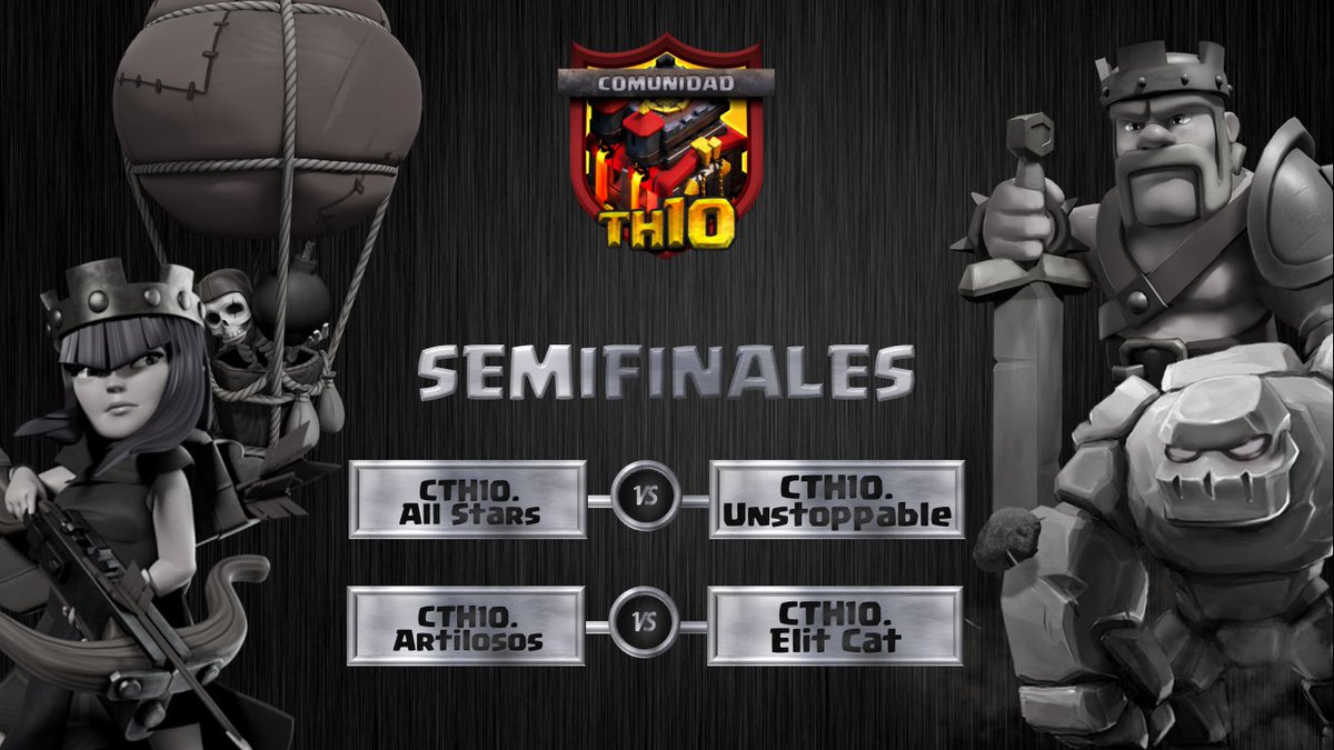 Aquí tenemos a los 4 mas duros, 
De 24 equipos inscritos hoy solo quedan 4,  los que entre esfuerzo y estrategia lograron llegar hasta las semifinales del Torneo 🔟 Fastest.
10 🆚 10 
1 ataque sin maquina bélica.
Lograrán guerra perfecta?
Suerte a todos 💣💥
A GANAR!!! 🔝
