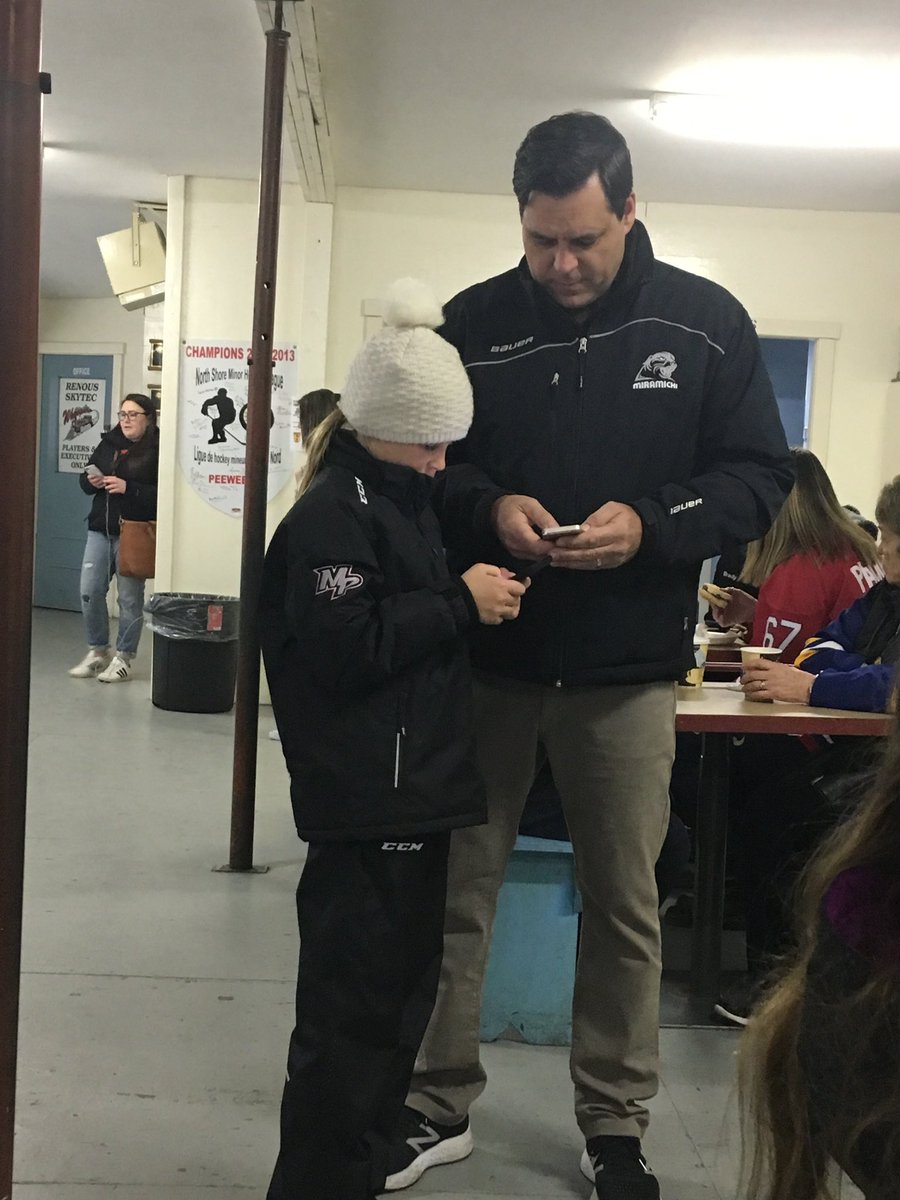 Some serious voting happening after our game in Renous....even in the background! Keep those votes coming in!#VoteRenous #neverdunn