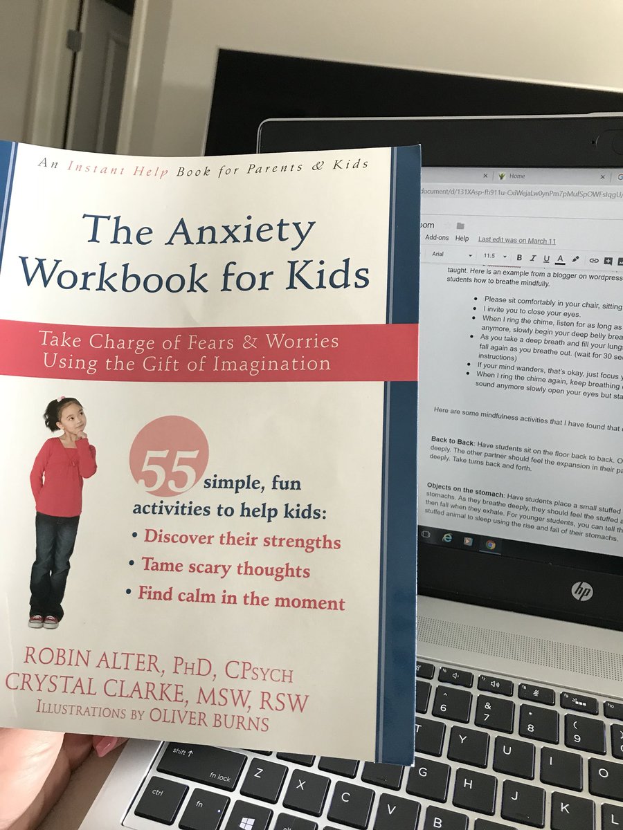 JennaKulyk's tweet photo. Learning more about anxiety so I can help the grade 1s among other students #milestonepdchallenge @FNGraham @KAGerein https://t.co/0gkpJdXt6P