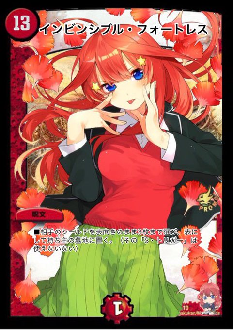 あがさえるきゅーりさんがTwitterに投稿した中野五月(五等分の花嫁)のイラスト。