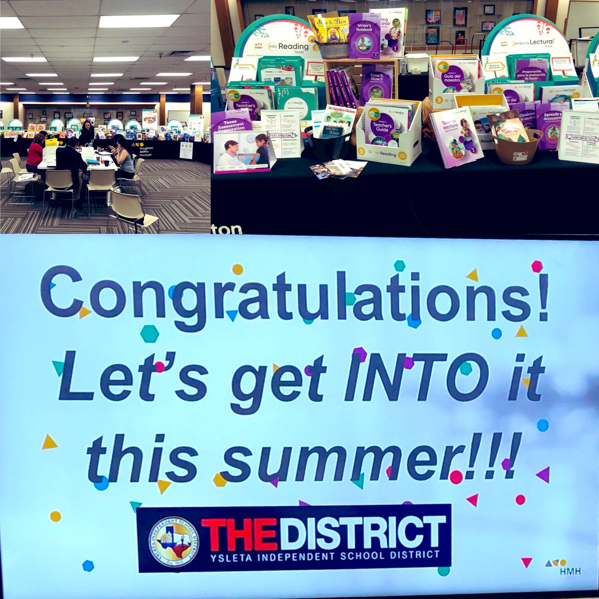 msoteloHMH's tweet photo. Thank you @YsletaISD !Their amazing leadership team already learning everything about their newly adopted reading programs!Can’t wait to see their teachers again this summer as we roll out #intoReading #arribalalectura and #intolit #lead2literacy #THEDISTRICT https://t.co/waXBPC73oS