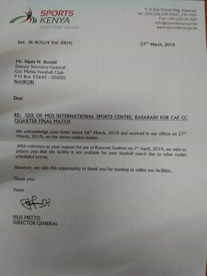 RobertAlai's tweet photo. Someone seriously tried to deny Gor Mahia access to Kasarani Sports stadium because of KMA marketing expo? Sports stadia MUST be for sports and not any other activities Sports Kenya wants.

You can't deny Gor Mahia access to the playground so as to host some idlers. https://t.co/RqRjRAS9hw