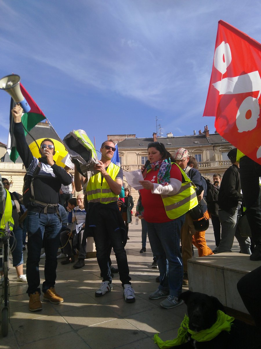 Dijon dénonce les violences sur #GenevieveLegay 😡💪👏 @attac21 @attac_fr