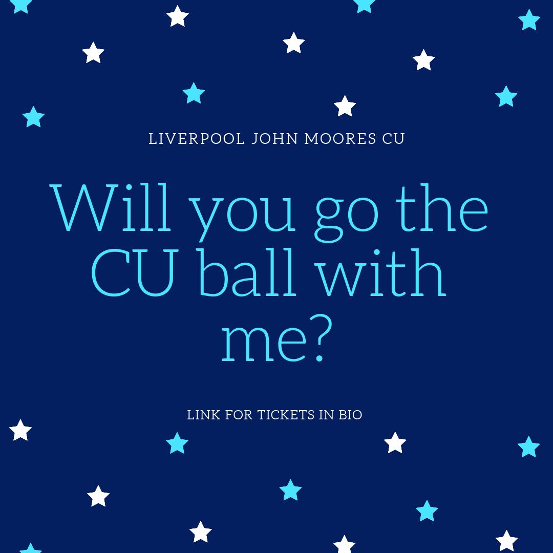LJMU_CU's tweet photo. Have you bought your tickets for the CU Ball ticket yet? Link in our Bio. Who will you be asking? 😜 https://t.co/UBmafuJbJz