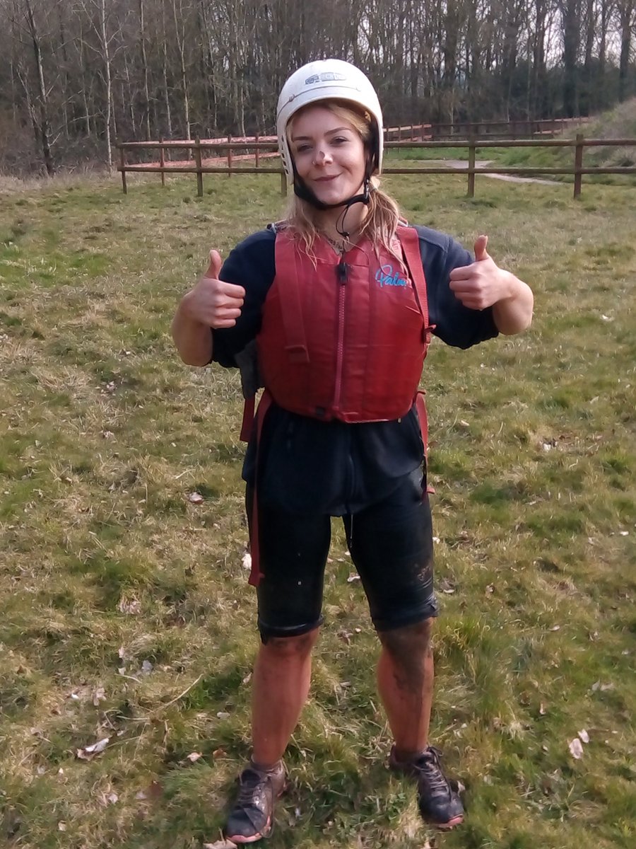 SandwellYouth's tweet image. A slightly soaked Youth Worker Sinead giving the thumbs up after raft building didn't go as planned! #needtodryoff #bestfunever