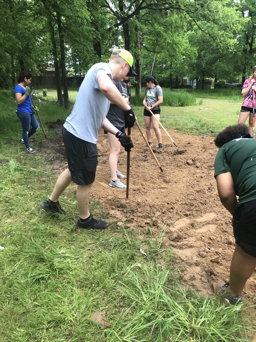 A little landscaping with <a href="/habitatbcs/">BCS Habitat for Humanity</a>