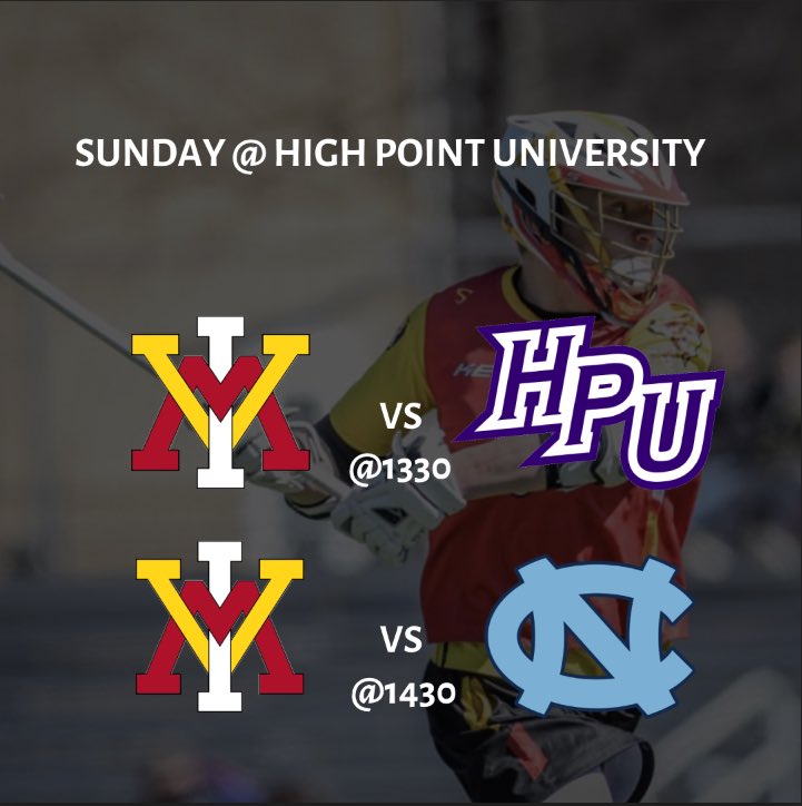 This Sunday your Keydets are back in action against High Point and UNC