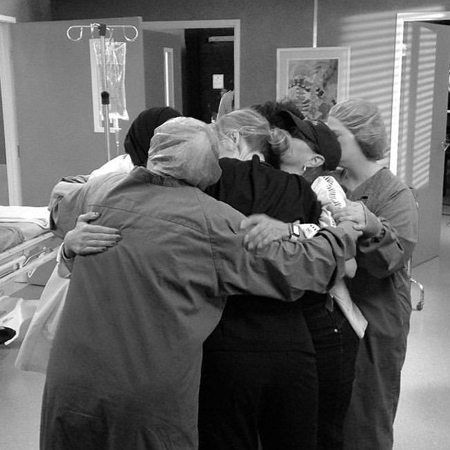 Stronger together. | 📷: <a href="/camilluddington/">Camilla Luddington</a> 
 #GreysAnatomy