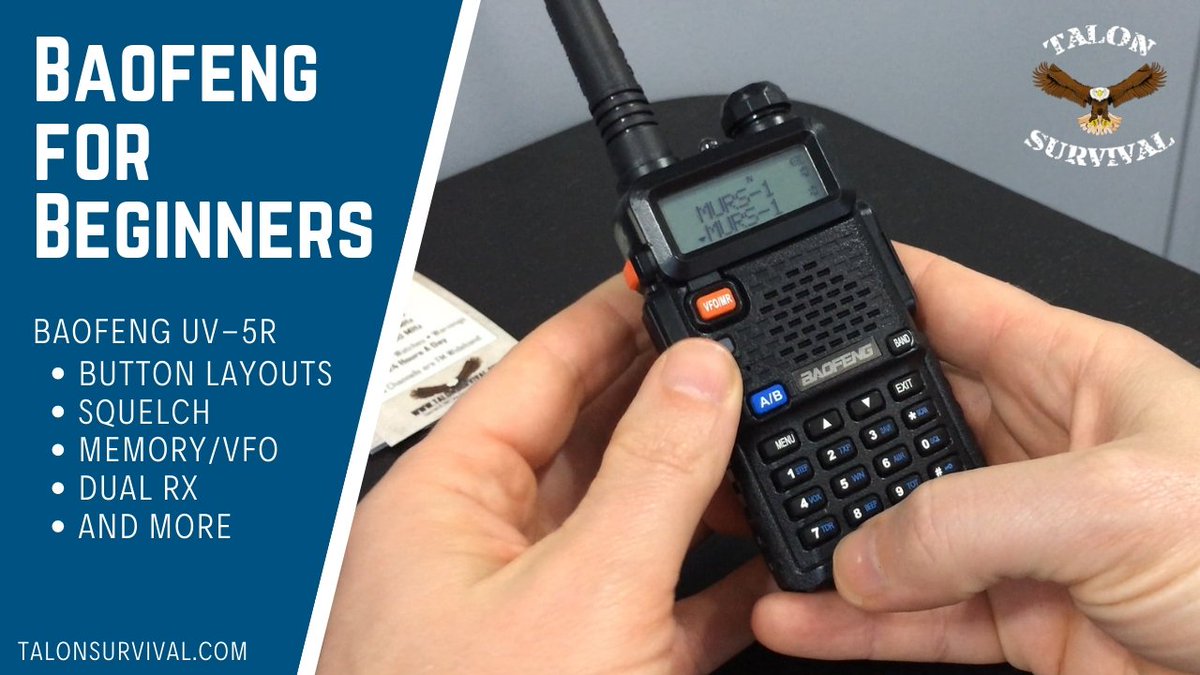 talonsurvival's tweet photo. Interested in a Baofeng radio but don't know how to use it? Check out our Baofeng for Beginners video to figure it out.
https://t.co/pO67QJ7cyv #prepper #hamradio https://t.co/kmLLGnzb3C