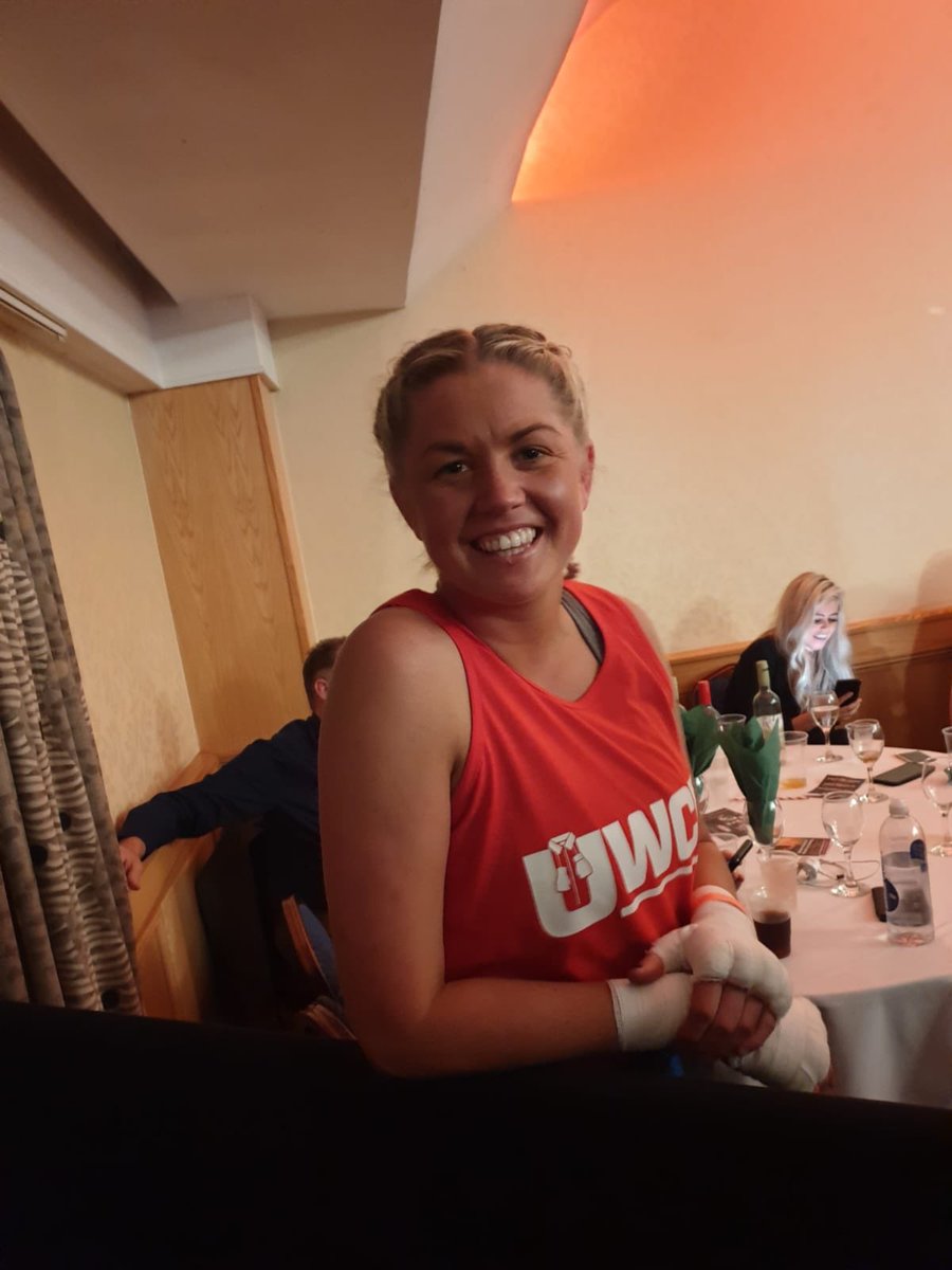 Congratulations to Wakefield’s <a href="/Clojo8/">Clojo</a> who has taken part in a charity boxing match tonight for <a href="/CR_UK/">Cancer Research UK</a> and won 🥊🙌🏼 

Extremely proud 

<a href="/uwcb1/">UWCB</a> #charityboxing #winner